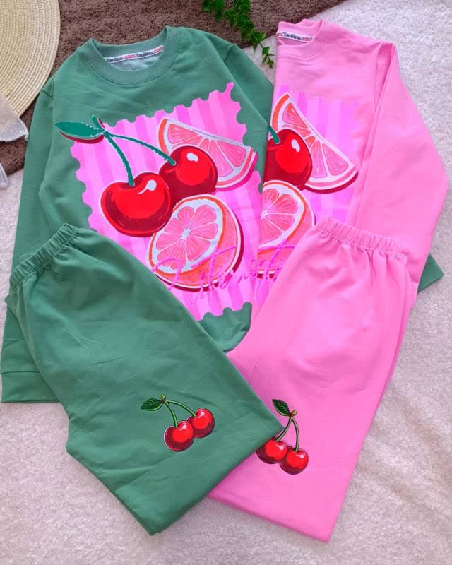 بلوز شلوار آلبالو دخترانه سایز 55 60